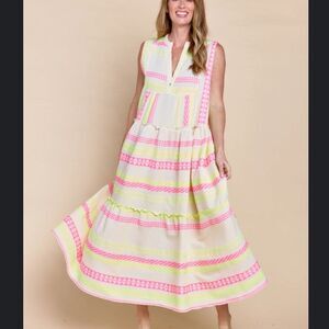 Saylor stripe cotton dress